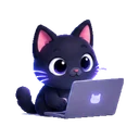 Whiskrs cat at work