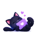 Whiskrs cat waving hello